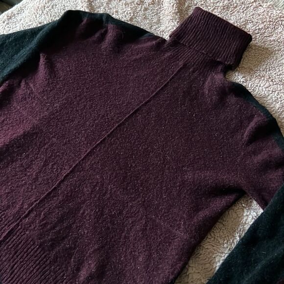 Athleta bicolor turtleneck sweater S - Picture 2 of 7